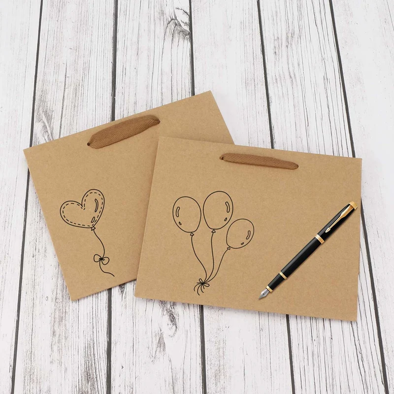 

Kraft Paper Bags, 8.3 Inch x 3.1 Inch x 10.6 Inch 20Pcs Brown Kraft Paper Gift Bags with 100Pcs Kraft Paper Candy Box