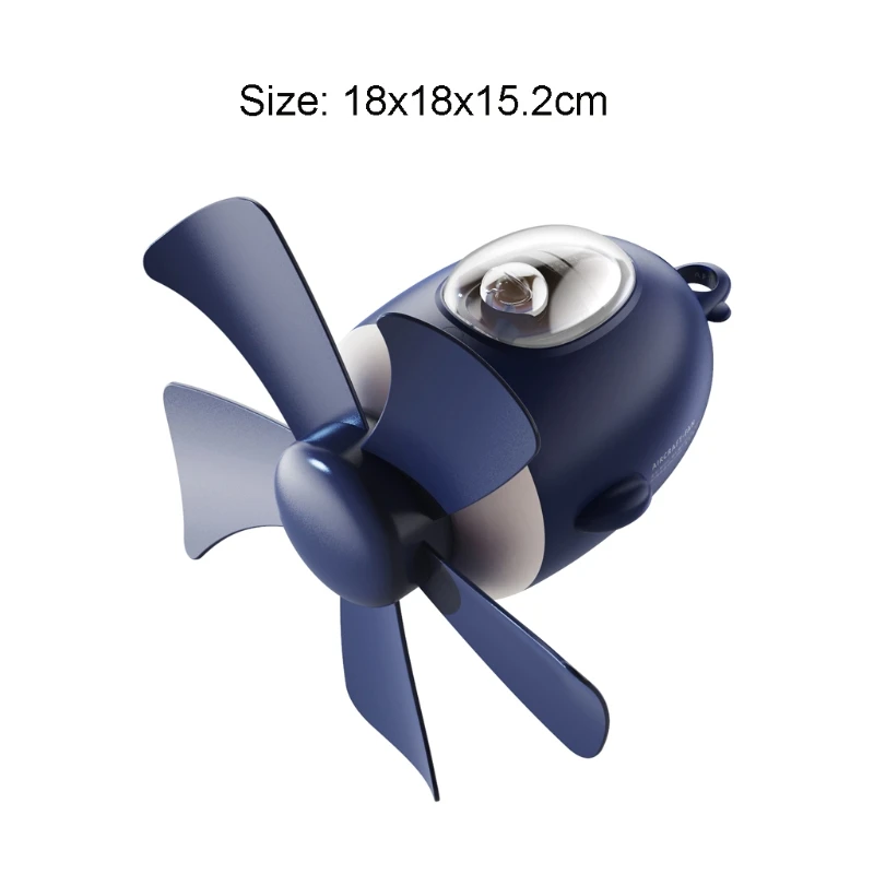 

Aircraft 7inch 5V USB Powered Quiet Tent Ceiling Fan 4 Speed Hanging Fan With LED Lamp for Home Bed Outdoor Camping