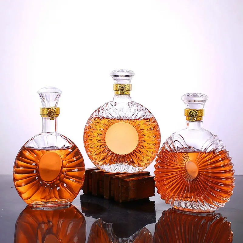 Виски бутылка декантер с украшением в виде кристаллов Стекло пивной бокал вина