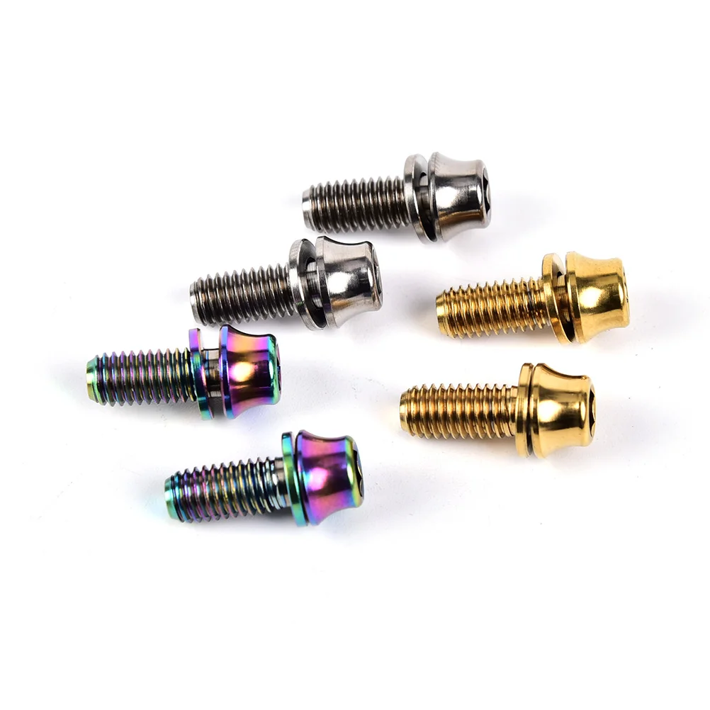 

Titanium Cone Bike Bottle Holder Screw Bicycle Water Bottle Cage Bolts Titanium alloy 3Colors Cycling Accessories