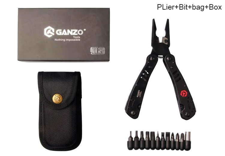 Plier with box Ganzo складной EDC ручной инструмент нож инструмент G302B вольфрамовый сменный нож резак Многофункциональные комбинированные плоскогубцы многофункциональные плоскогубцы - Цвет: Plier with box
