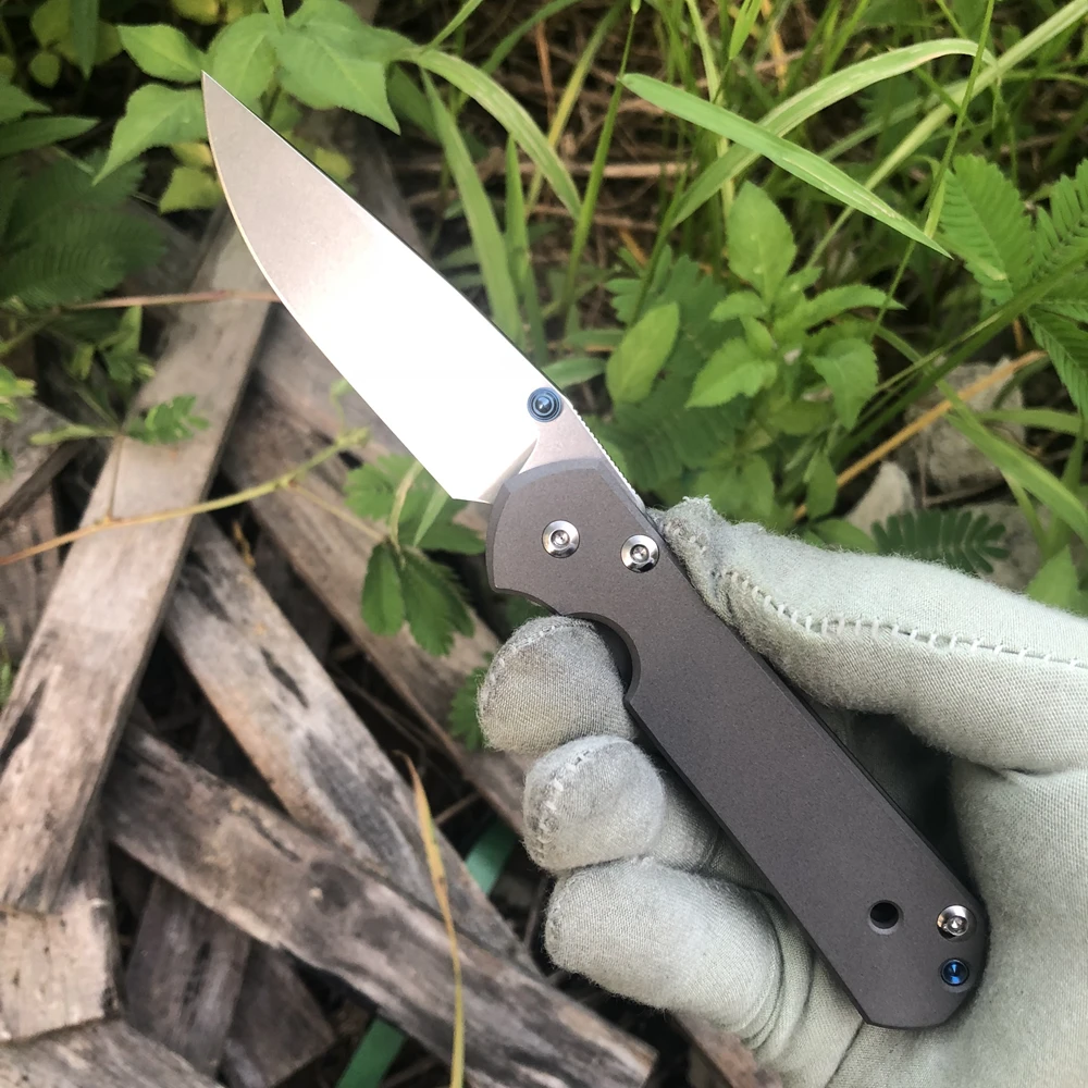 Kanedeiia маленький складной нож Sebenza 21(2,9") D2 лезвие титановая ручка универсальный инструмент для кемпинга и охоты карманные ножи для выживания