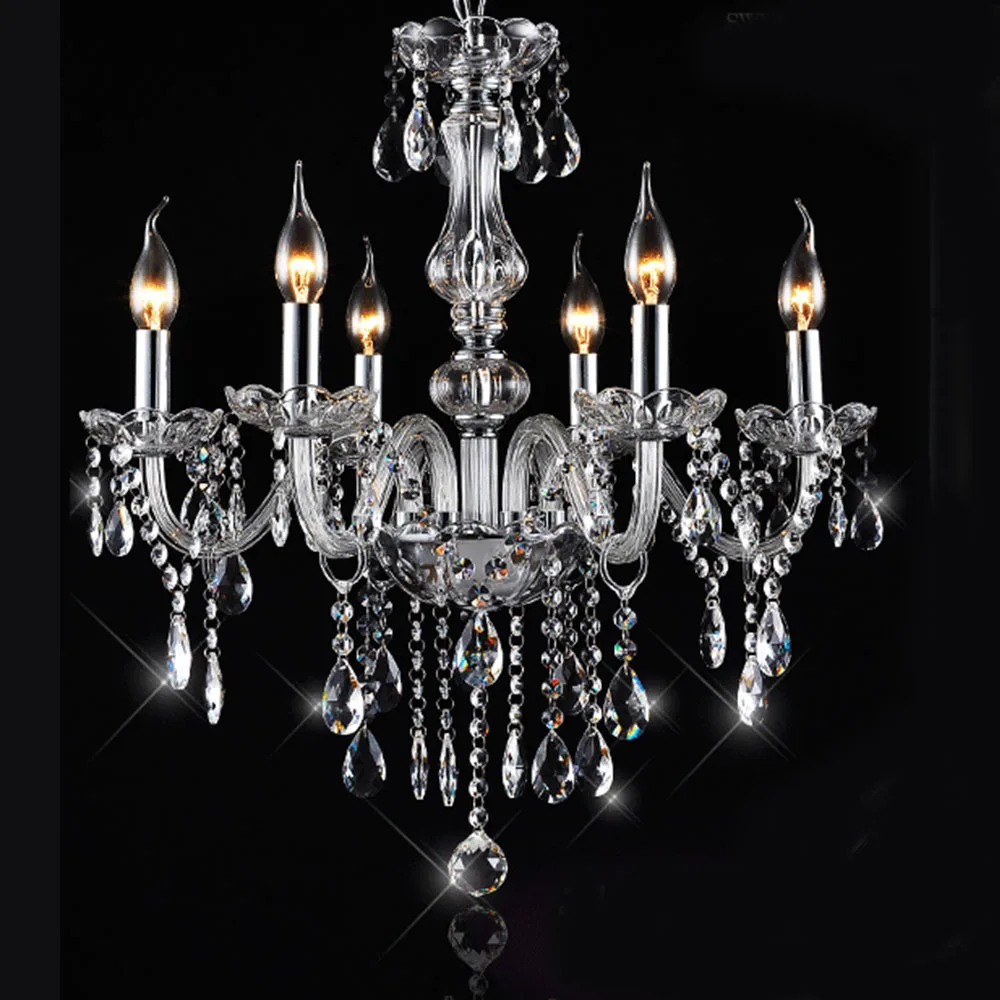 Luxurious Modern Chandeliers Hand Blown Crystal Chandelier Lamp Cristal Lustre De Cristal Lampadas LED Ceiling Lamp