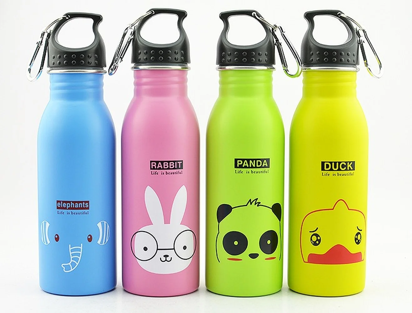 500ML de los ni&ntilde;os Acero inoxidable deportes botellas de agua, Port&aacute;tiles al aire libre Camping bicicleta tetera chico tazas-2
