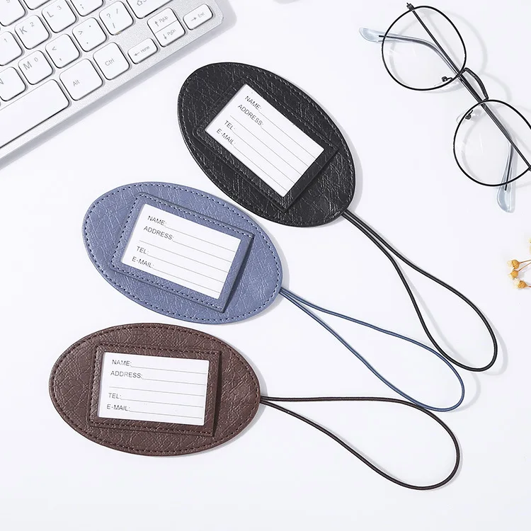 Овальная ярлык для багажа бирка с номером классификации аксессуары путешествий |