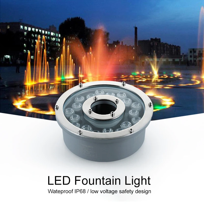 Светодиодный фонтан 6 Вт 9 12 18 аксессуары для бассейна подводные фонтаны
