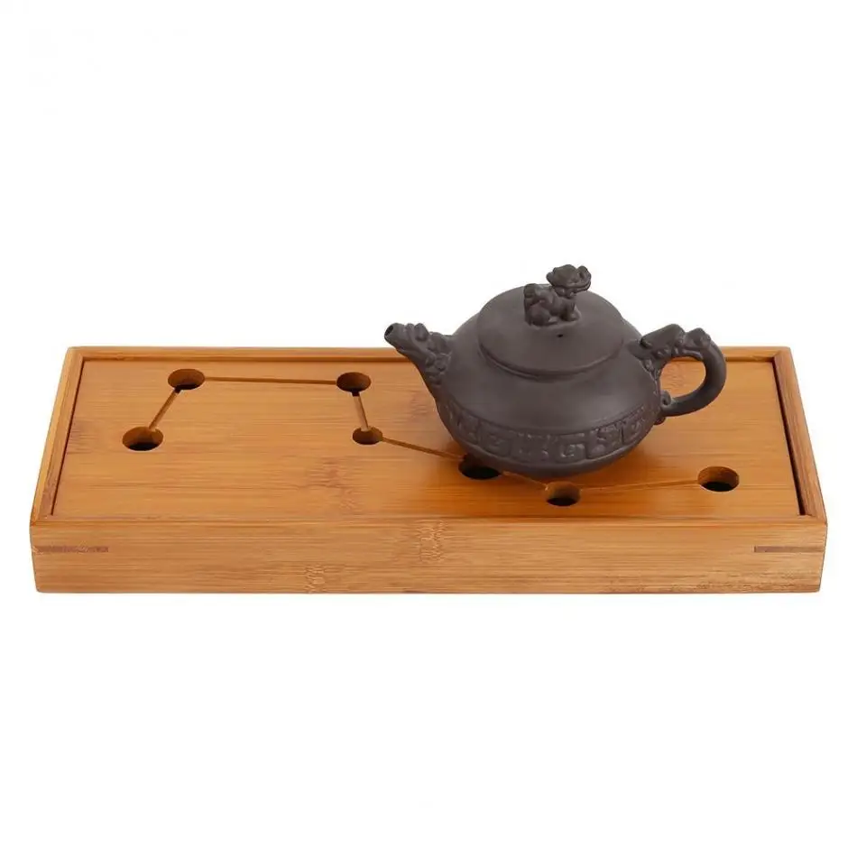 Бамбуковый поднос для чая Puer сушилка коробка хранения прямоугольный