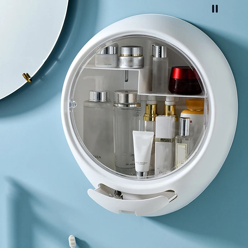 Водонепроницаемый настенный держатель органайзер для макияжа овальные витрины