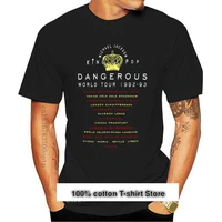 camiseta vintage con estampado de michael jackson dangerous tour camiseta de talla s 3xl nueva