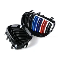 1 pair gloss 3 color carbon fiber black m5 style auto car styling racing grill racing grille for bmw 5 series e60 e61 2003 2009