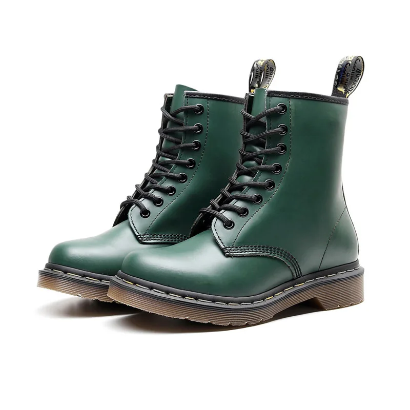 Ботинки мужские из натуральной кожи Martens Сапоги унисекс с высоким берцем