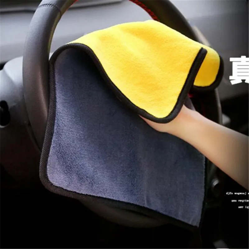 Car Care Microfiber Cleaning Cloth Kitchen Towel Plush Polyester Fiber Dish Wash 30*60cm Wiping Absorbent Scouring Pad | Дом и сад