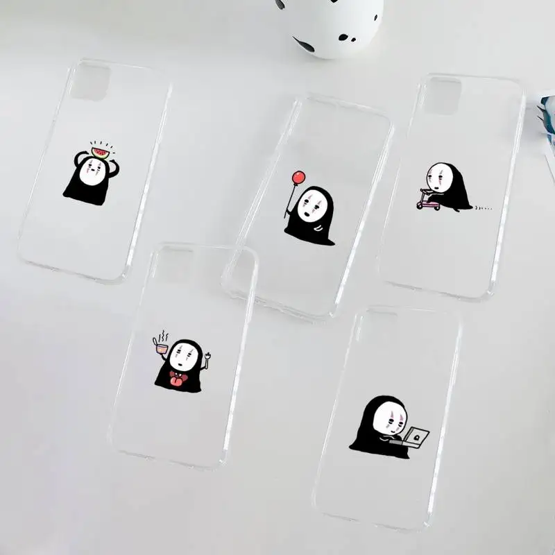 

Faceless man Phone Case Clear Transparent for iPhone 11 12 mini pro XS MAX 8 7 6 6S Plus X 5S SE XR 2020