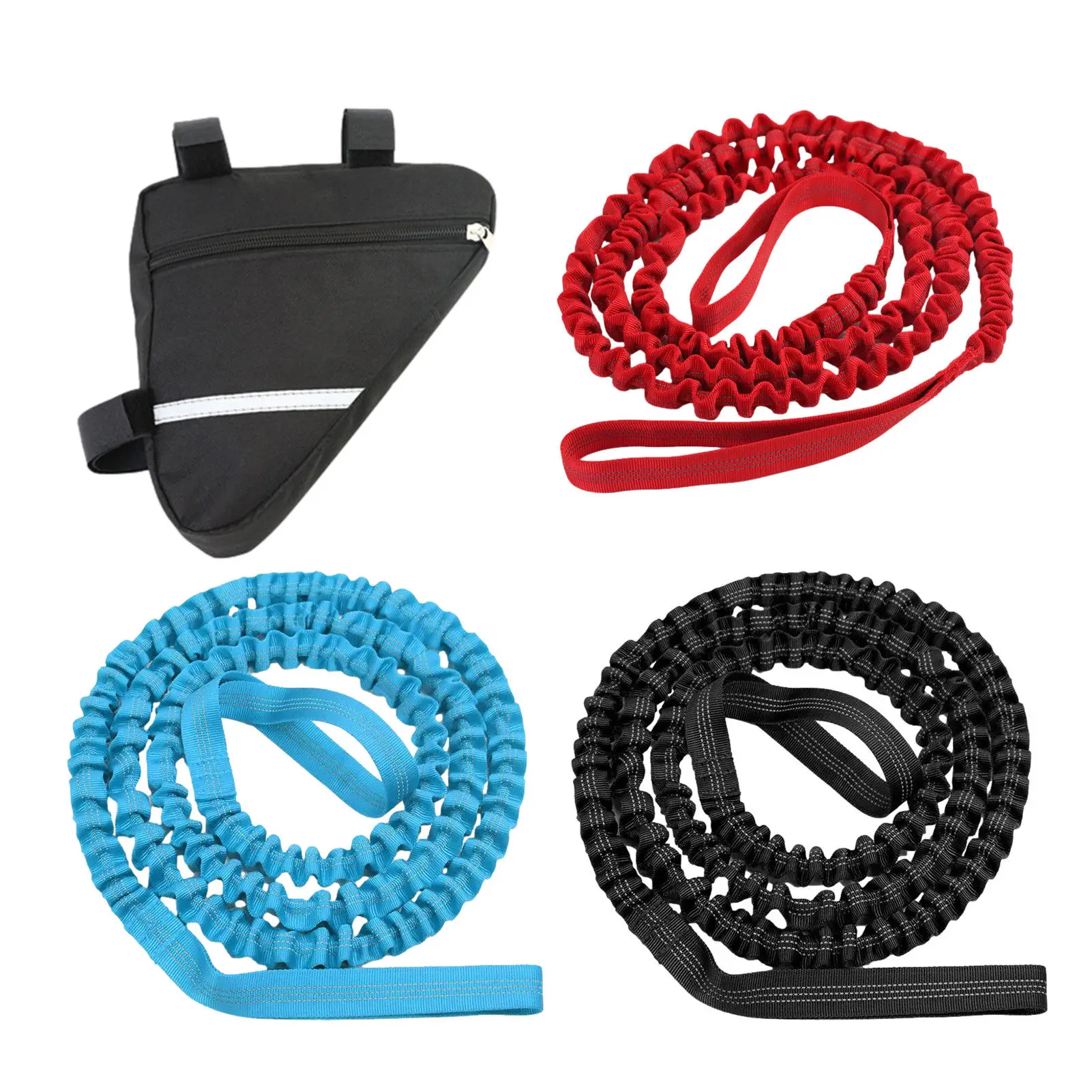 

Bicycle Tow Rope Bike Nylon Elastic Rope Traction Rope Parent-Child Pull Rope With Bike Triangle Bag For Cycling Bike Accessory