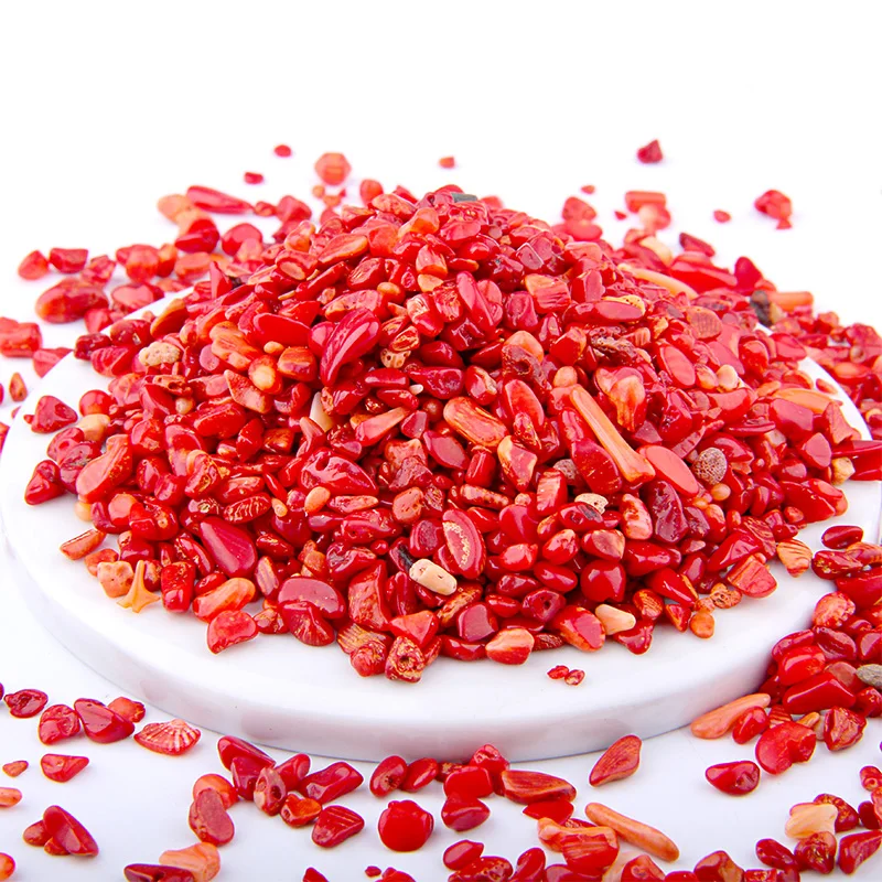 50 г натуральный красный коралловый ракушки порошок кристалл камни