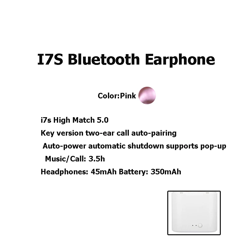 I12 TWS Bluetooth 5 0 беспроводные наушники спортивные стерео умные сенсорные i7 вкладыши
