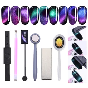 Магнитная палочка LILYCUTE с двойной головкой и мощным 3D эффектом для УФ Магнитный Гель-лак лака круглой квадратной формы для дизайна ногтей