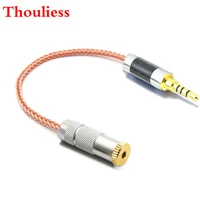 thoulies hifi single crystal copper 3 5mm trrs balanced male to 2 5mm trrs balanced female audio adapter cable 2 5mm to 3 5mm