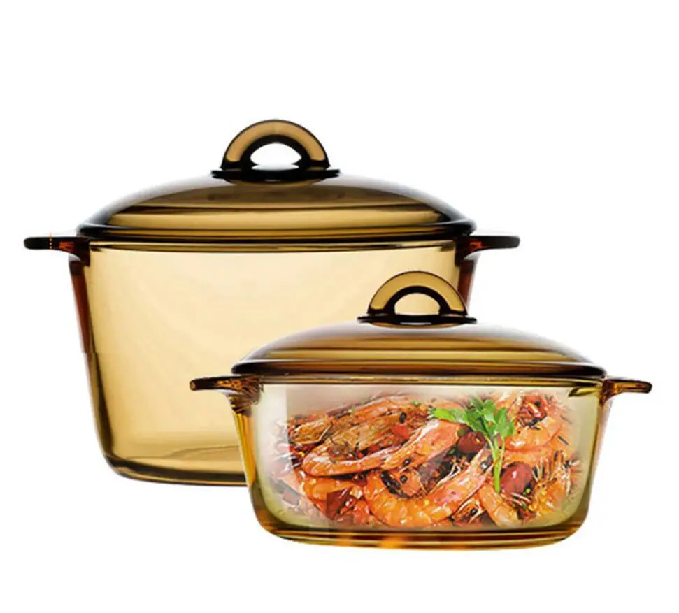 Стекло кастрюля для супа чистые пробирки тушеного мяса кухонная тушить горшок