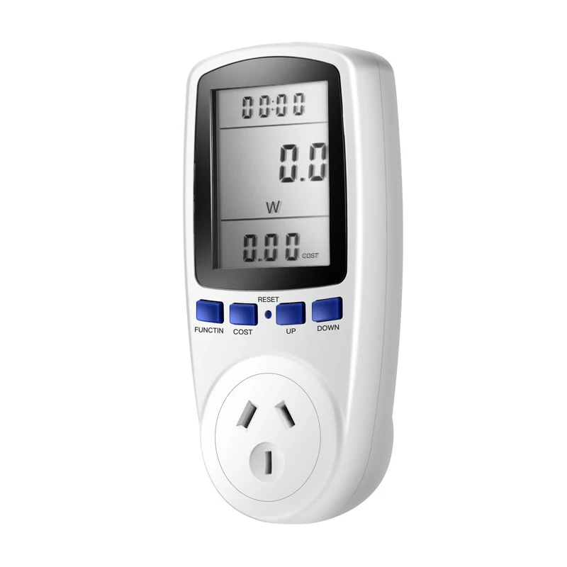 

AU Plug 240V Socket Power Meter Multifunctional Energy Consumption Meter Wattage Voltage Current Electricity Monitor