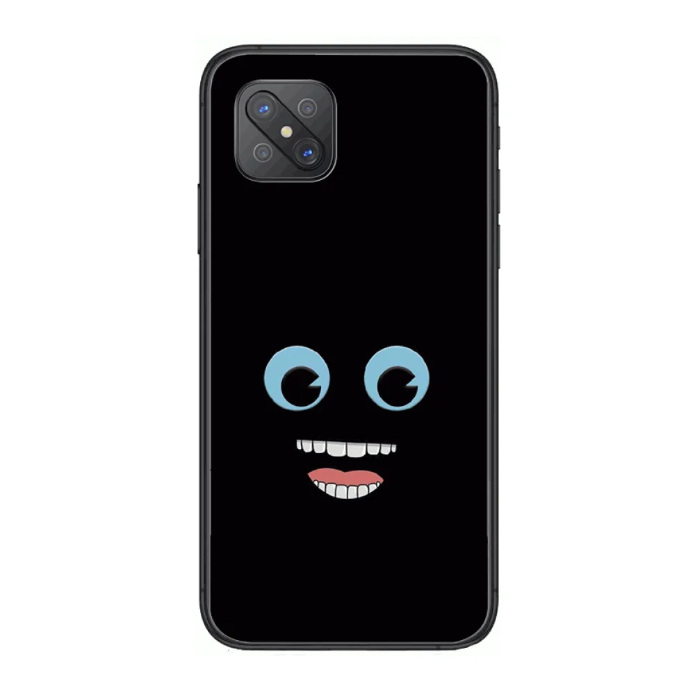

Funny face Fashion Phone Case cover For OPPO A91 9 83 79 92s 5 F9 A7X Reno2 Realme6pro 5 black tpu cell cover