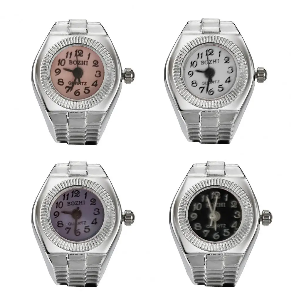 

Fashion Women Men Ring Watch Stretch Quartz Finger Watches Rings Jewelry Gifts