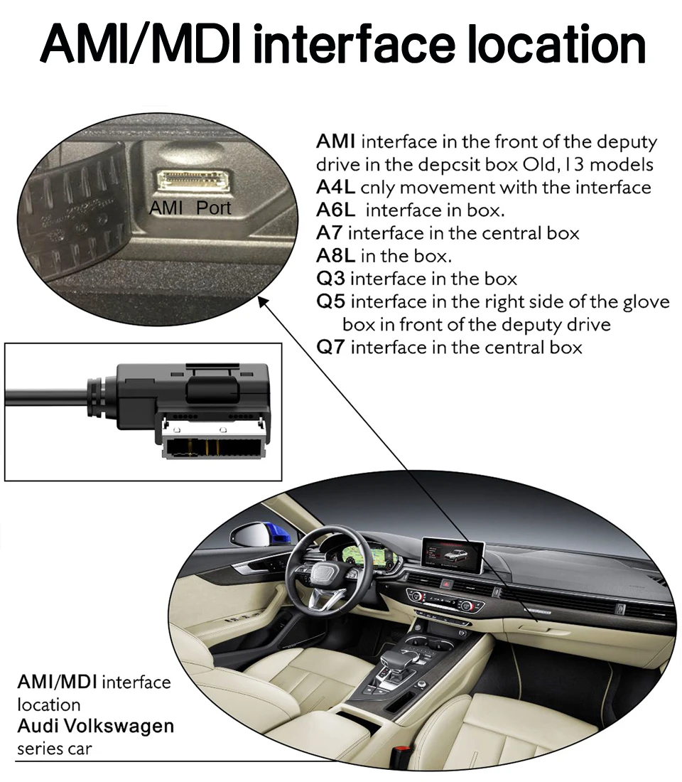 AUX аудио кабель MDI AMI MMI интерфейс USB разъем 3 5 мм Штекер для Audi A6L A8L Q7 A3 A4L A4 A6 A5 A1 S5 Q5 B6