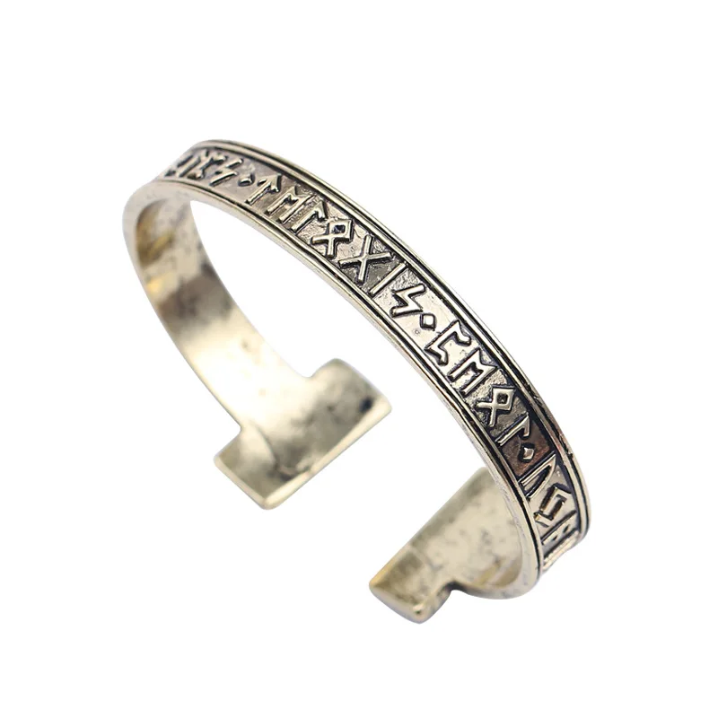 1 шт мужской ручной работы нордическая Руна браслет Викинг | Украшения и