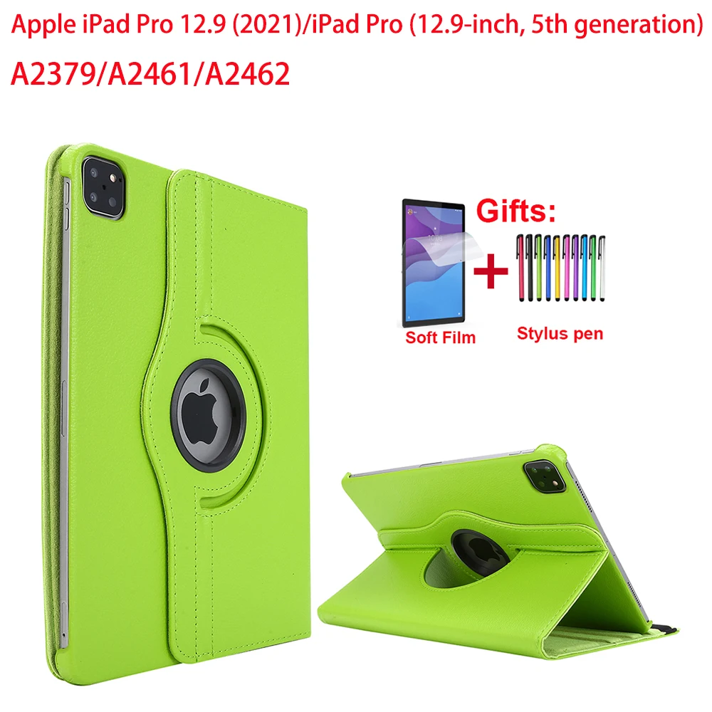 

Чехол-подставка для планшета, вращающийся на 360 градусов, для Apple iPad Pro 12,9 дюйма (2021), для A2379 A2461 A2462 5-го поколения 12,9 дюйма
