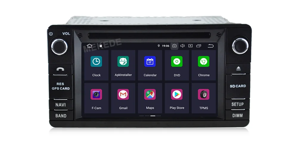 MEDEKE автомобильный DVD мультимедийный плеер для Mitsubishi Outlander XL 2din Android 9,0 PX5 4+ 64G радио магнитофон навигация gps