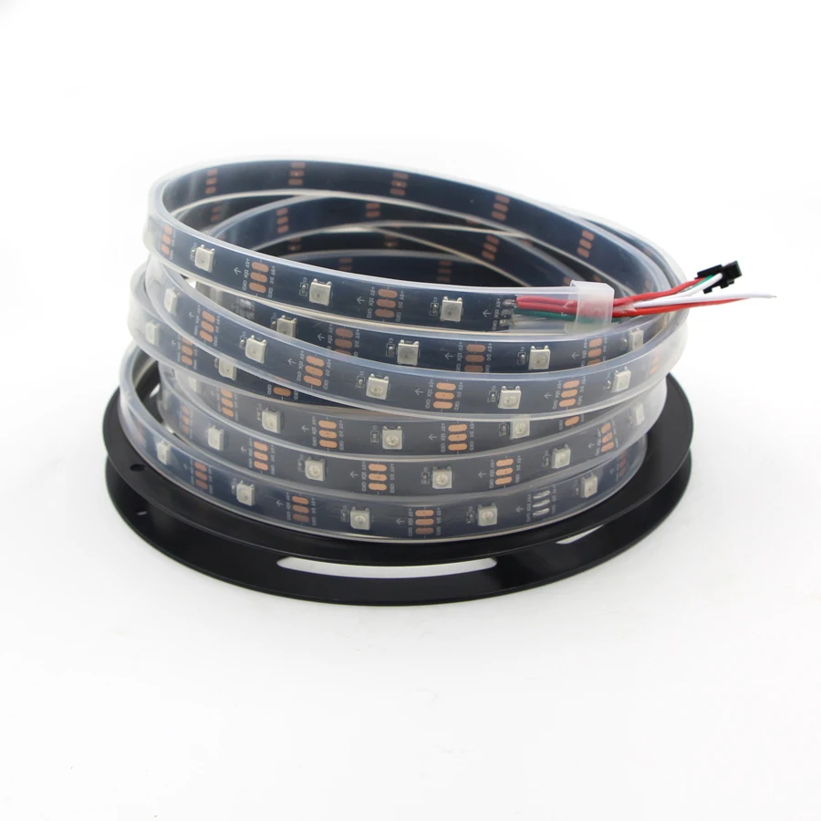 5 м 10 силиконовая трубка мм 12 IP67 для SMD WS2812B RGB/RGBW 5050 3528 2835 5630 Светодиодные ленты