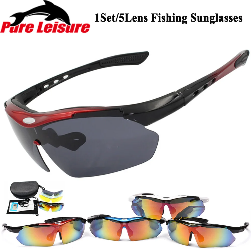 Солнцезащитные очки с защитой от ультрафиолета мужские для рыбалки спортивные 1