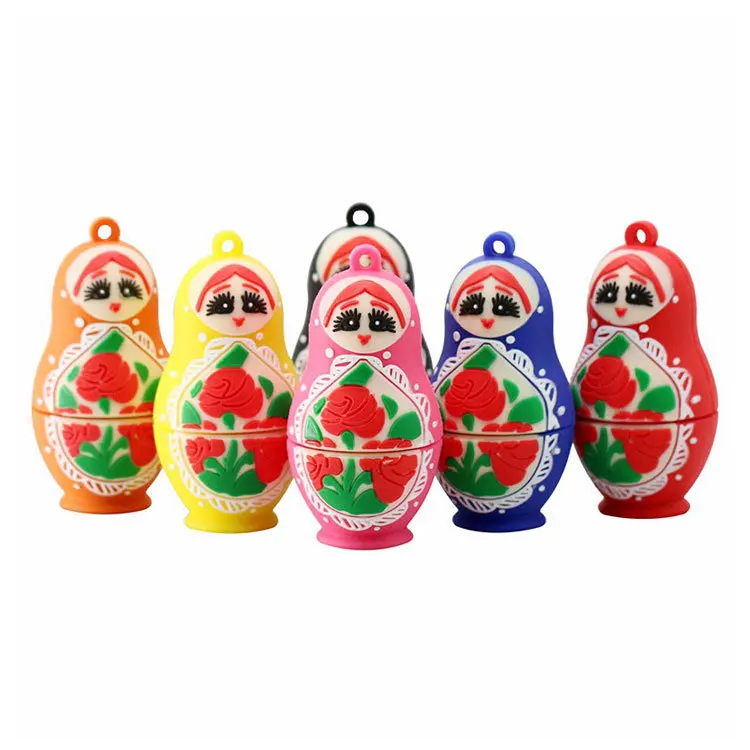 Matryoshka cartoon beautiful girl USB3.0 flash drive fashion custom personality creative gift16g32g cute Russian characteristics |