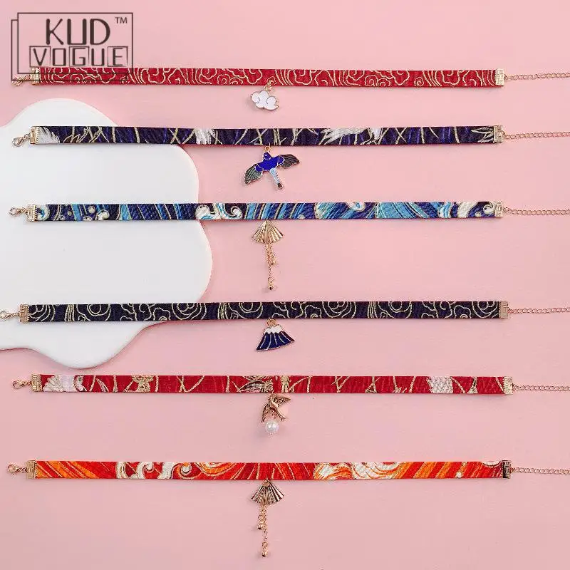 Классическая винтажная веревочная кукла-чокер в японском стиле милая