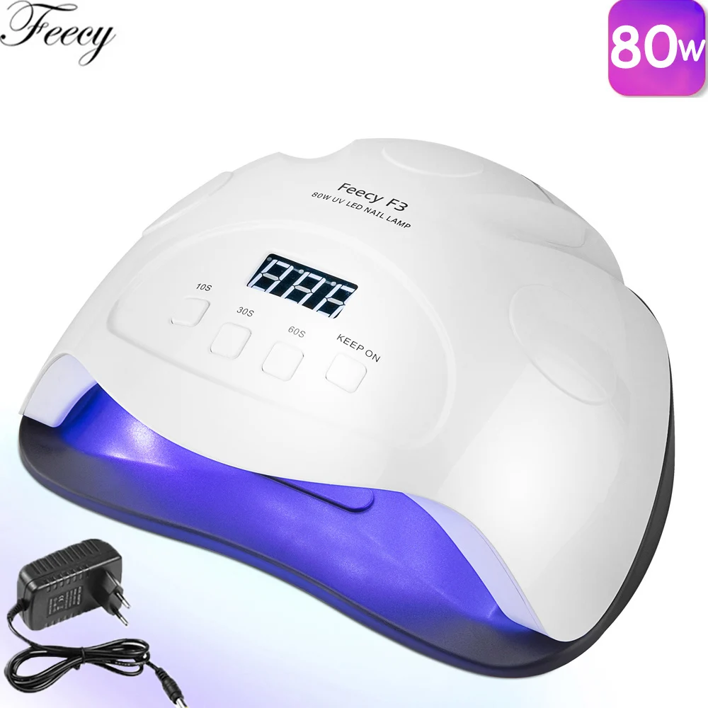 F3 80W EU plug Лампы для ногтей УФ-Сушилка для ногтей лампа UVLED 48 Вт SUNONE Маникюр УФ лампа для маникюра Гель-лак сушка для ногтей Гель-лак отверждение - Цвет: F3 80W EU plug