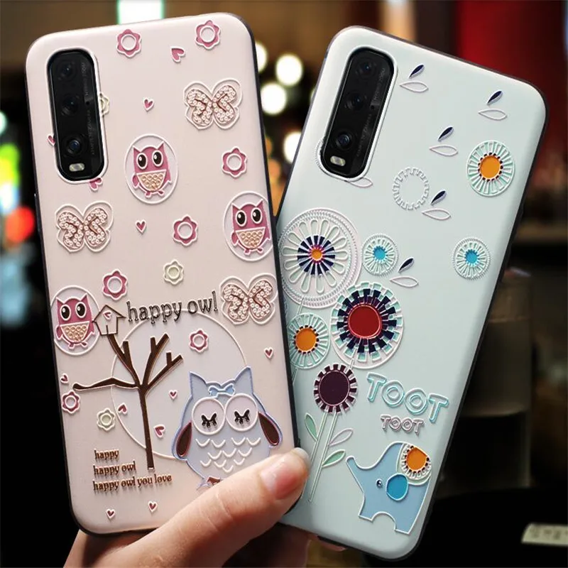 BONVAN 3D чехол с тиснением для Oppo F5 Youth F9 F11 Pro R19 Мягкая силиконовая рельефная задняя