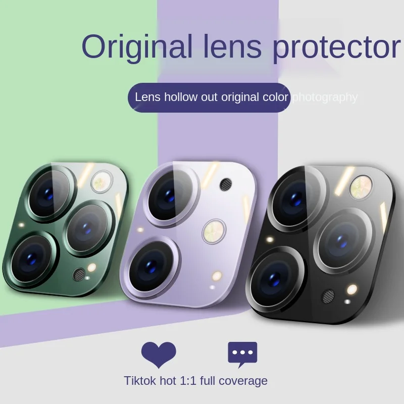 

Cyiphone11 Lens Protector Rear Camera Pro Tempered Film Full Coverage Ultra-Thin Full Covered Por Full Covered