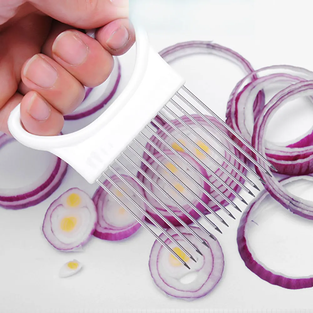 Режущий нож для томатов и лука резки овощей держатель помощи в нарезке | Дом сад