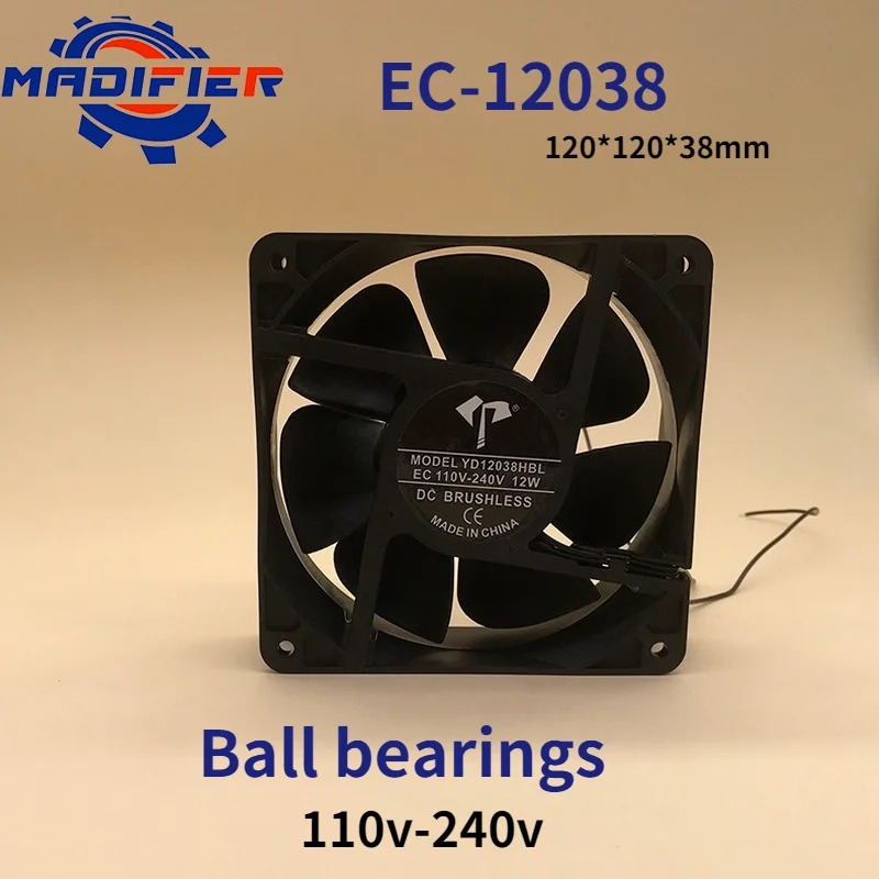 Вентилятор с шарикоподшипником Ec12038 110-240 В 12 см | Компьютеры и офис