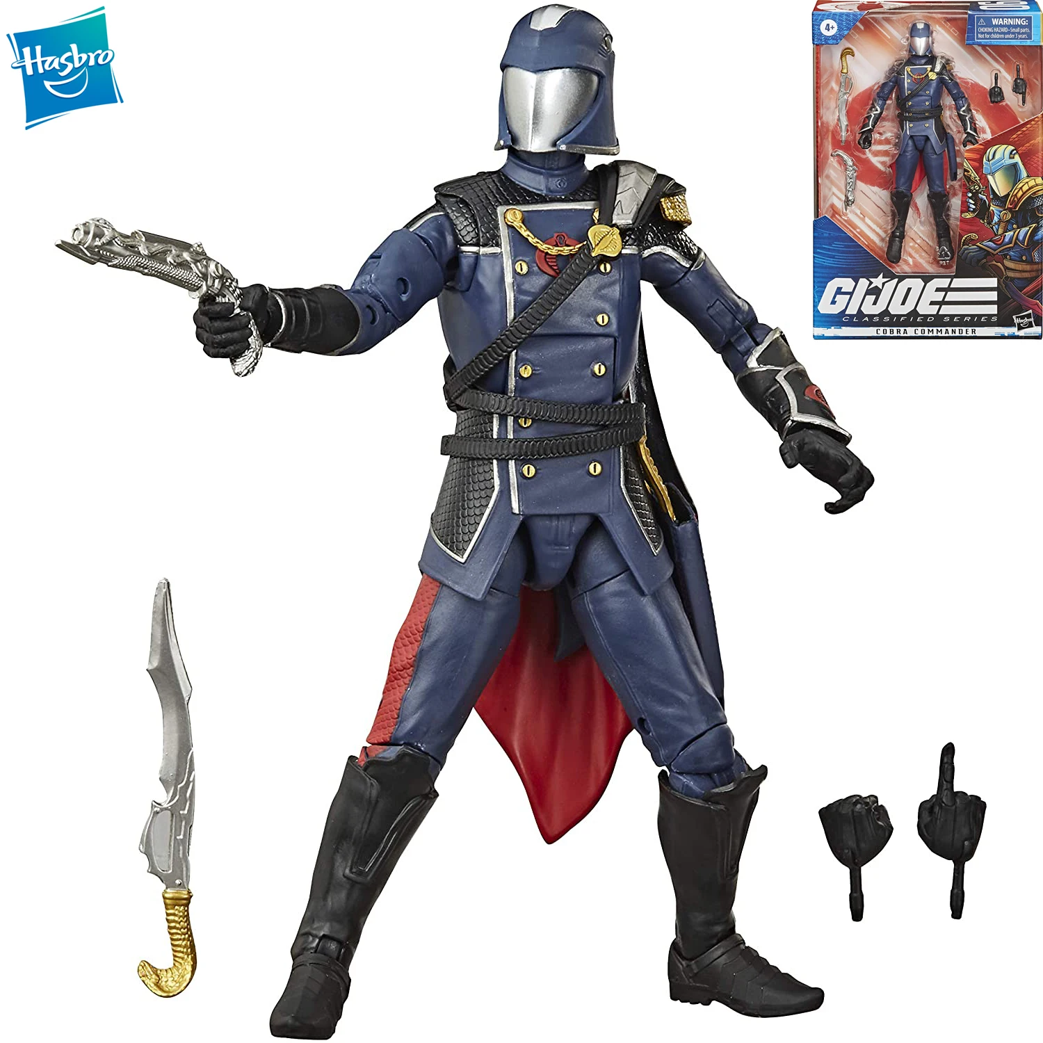 

New 6-Inch Hasbro G.I. Joe Classified Series Cobra Commander Action Figure Collectible Premium Toy Accessories Dolls Kids Toys