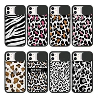 fashion leopard zebra pattern phone case transparent for iphone 7 8 11 12 se 2020 mini pro x xs xr max plus