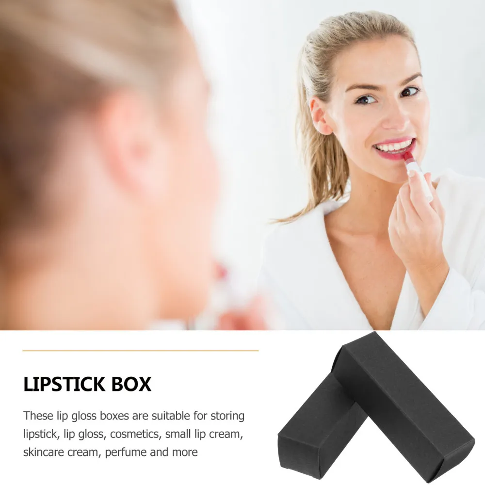 

50 Pcs Lip Gloss Box Lipstick Tube Wrapping Boxes Essential Oil Bottle Container