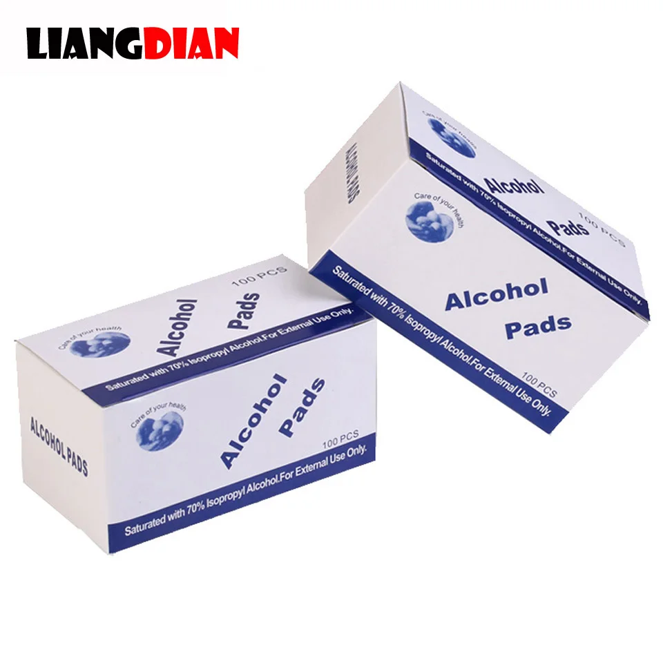 1 шт. в упаковке 100 шт./упак. Портативный спиртовые тампоны колодки салфетки