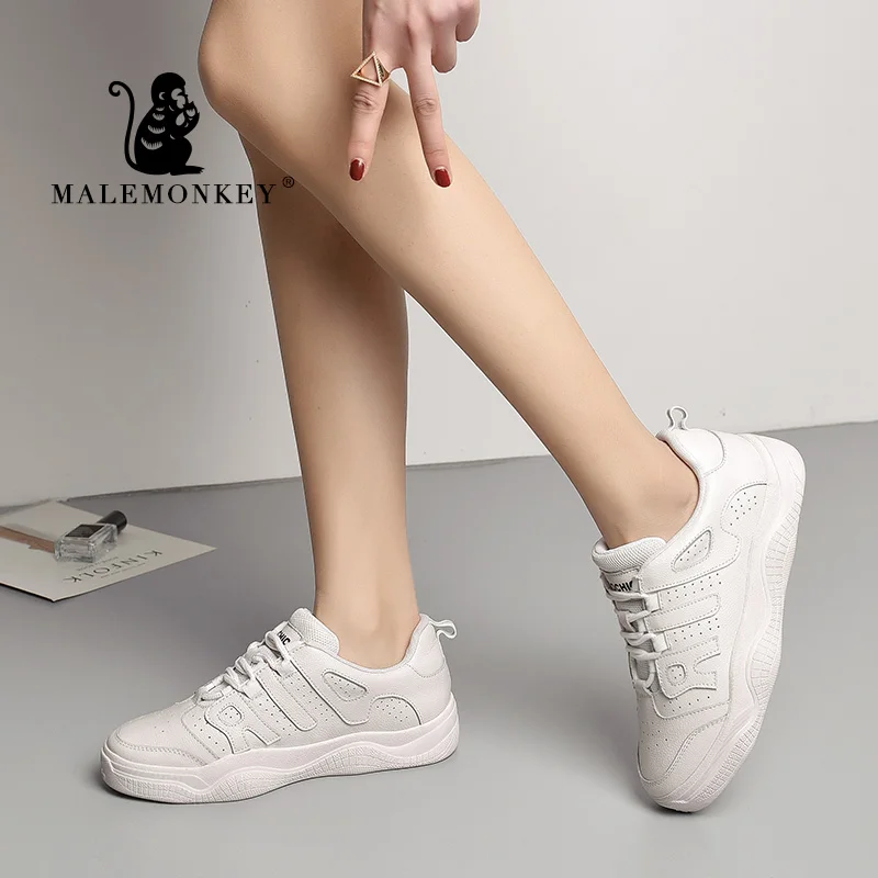 Кроссовки MALEMONKEY женские дышащие повседневная обувь для тренировок белые модель
