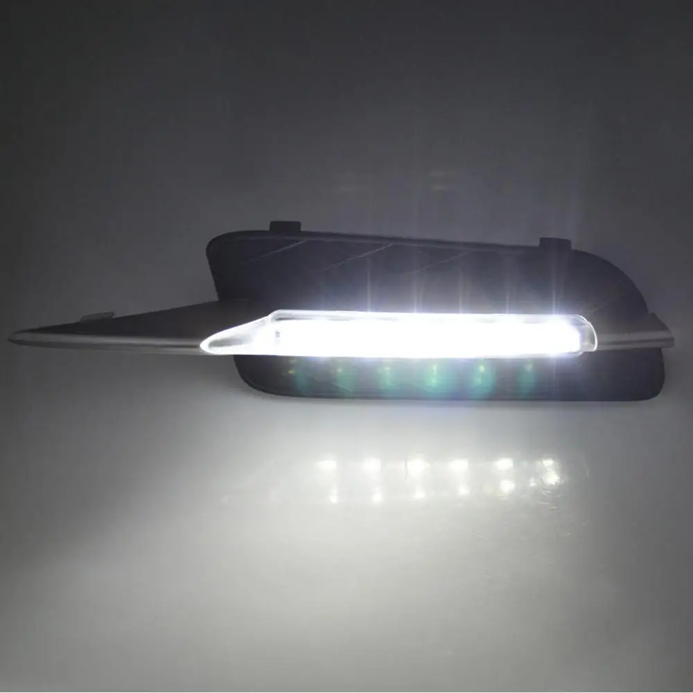

2Pcs For BMW E70 X5 2007-2009 White LED DRL Light Daytime Running Lamp