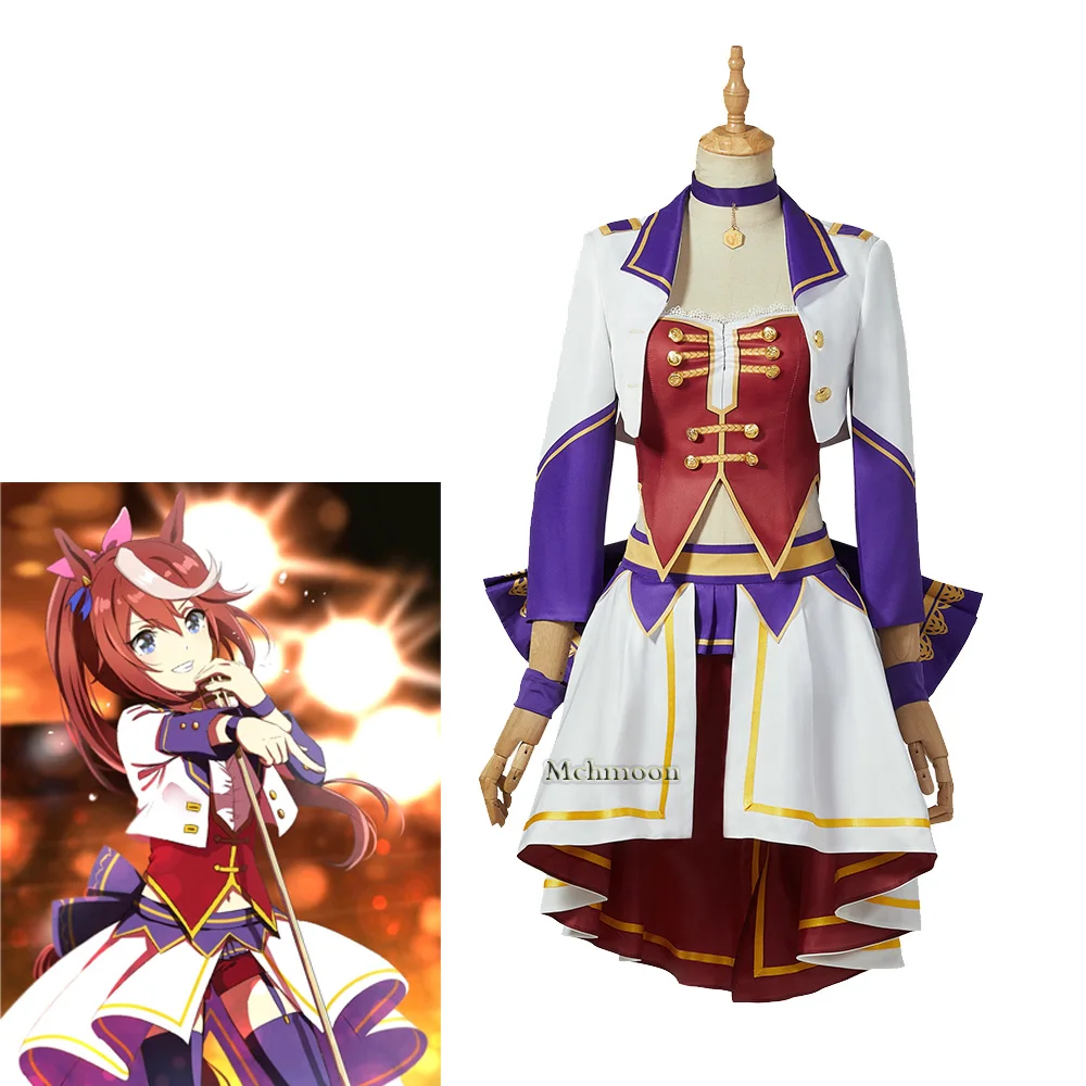 

Game Pretty Derby Haru Urara Cosplay Costumes Women Cute Dress Anime Racing Duit Full Sets Halloween Party Uniforms Custom Made