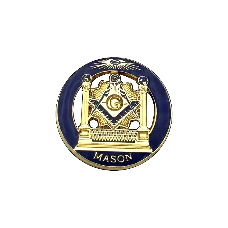 Золотая брошь в виде масонских лацканов 1 дюйм|Значки| |
