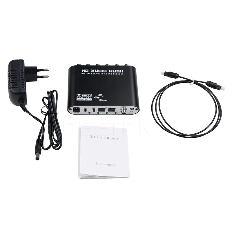 Цифровой 5 1 EU аудио декодер SPDIF коаксиальный в RCA DTS AC3 оптический цифровой