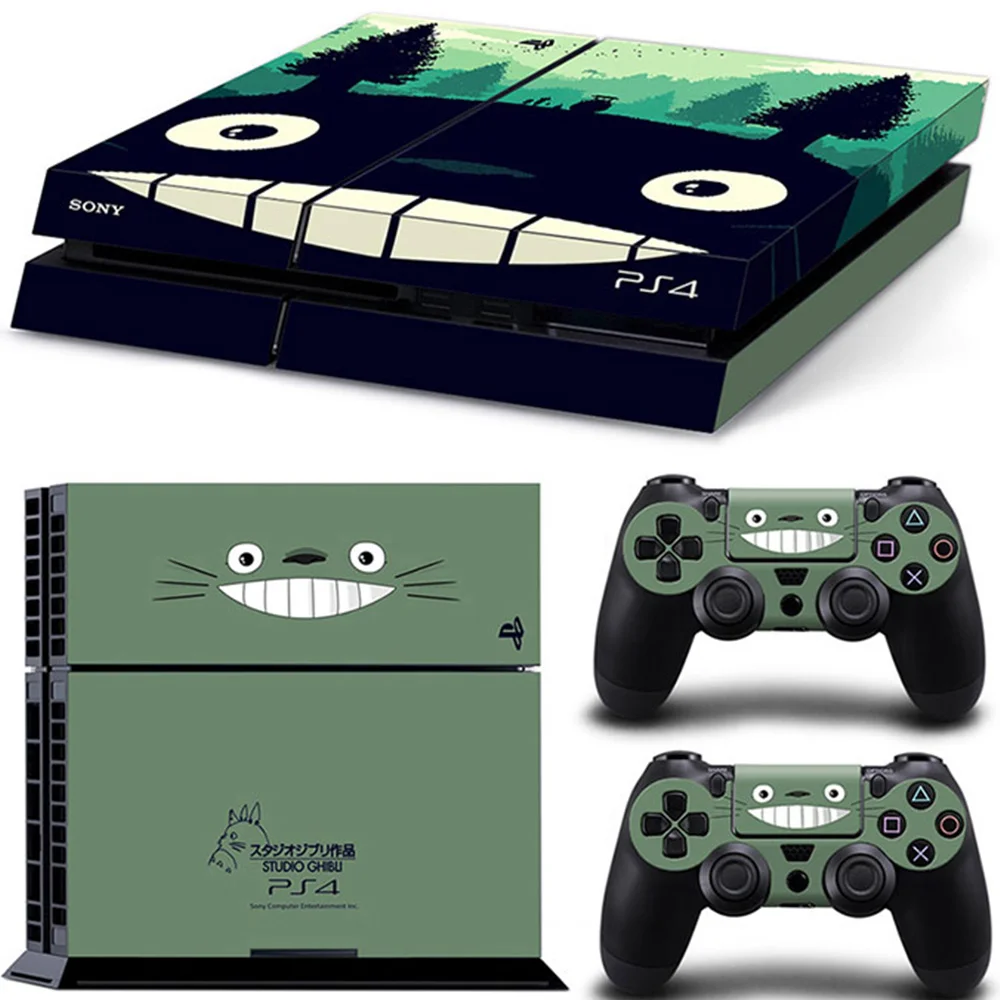 

Наклейка на консоль Playstation 4 и 2 контроллера, стиль 1