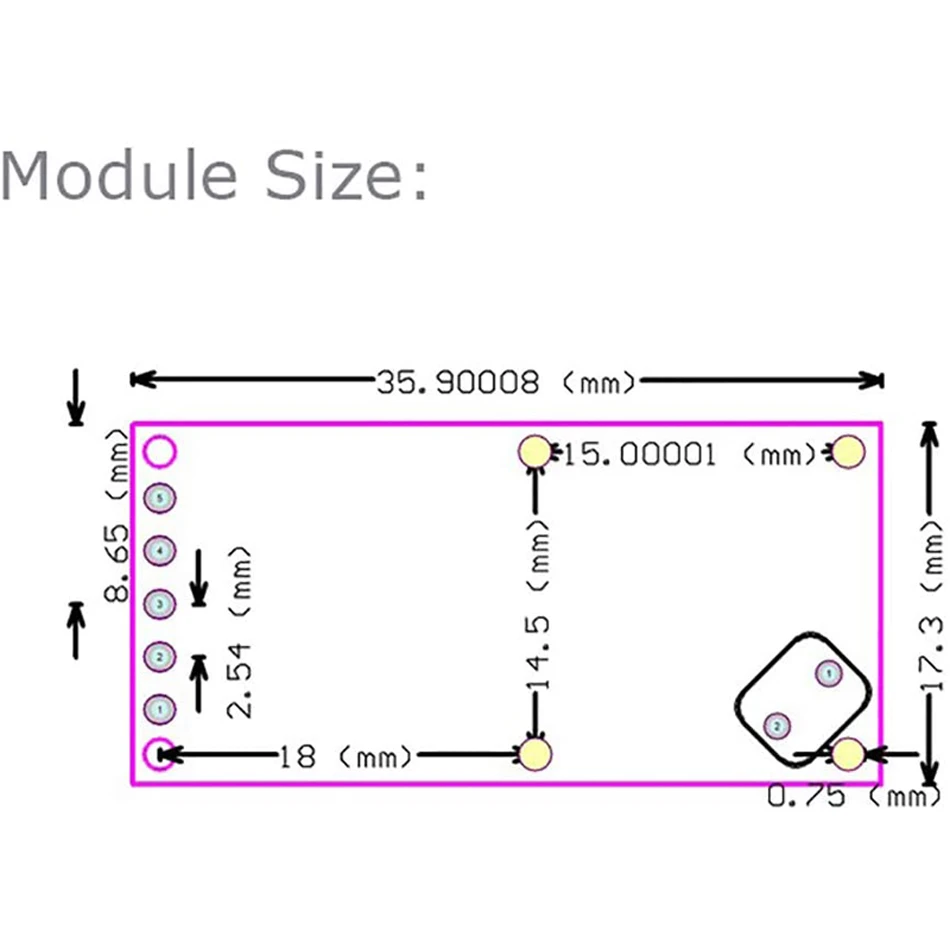 5pcs Smart Electronics RCWL-0516 microwave radar sensor module Human body induction switch module Intelligent sensor